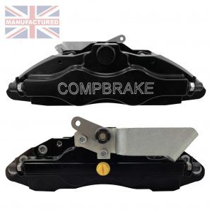 COMPBRAKE [PRO RACE 14] REAR CABLE HANDBRAKE CALIPERS [SLIM 10-12MM DISC] BLACK [PAIR]