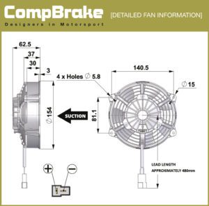 COMEX COOLING FAN - PULLING/SUCTION FAN - 5.5" (140MM)
