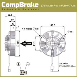 COMEX COOLING FAN - PULLING/SUCTION FAN - 5.5" (140MM)