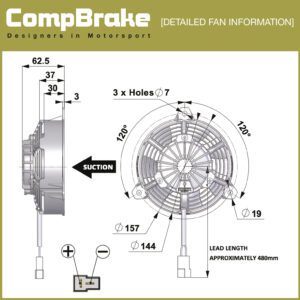 COMEX COOLING FAN - PULLING/SUCTION FAN - 5" (130MM)