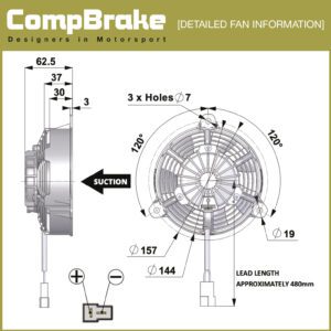 COMEX COOLING FAN - PULLING/SUCTION FAN - 5" (130MM)