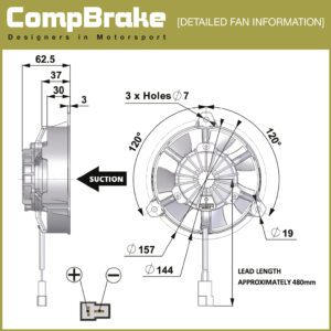COMEX COOLING FAN - PULLING/SUCTION FAN - 5" (130MM)