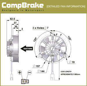 COMEX COOLING FAN - PULLING/SUCTION FAN - 5" (130MM)