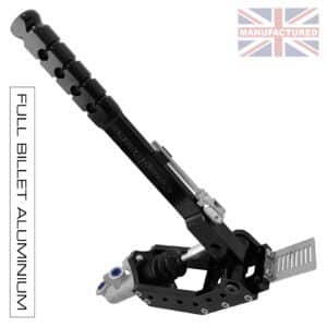 300MM PREMIER-PRO VERTICAL [FULL-BILLET ALUMINIUM] HANDBRAKE – REMOTE HYDRAULIC [1-HANDLE 1-CYLINDER] STD KIT [BLACK]