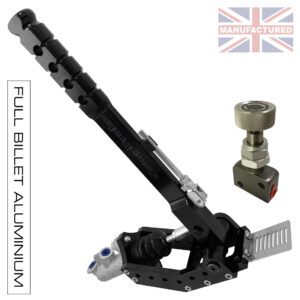 300MM PREMIER-PRO VERTICAL HANDBRAKE – REMOTE HYDRAULIC WITH STD KIT [BLACK] PLUS VALVE