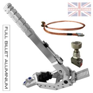 300MM PREMIER-PRO VERTICAL HANDBRAKE – REMOTE HYDRAULIC WITH STD KIT [SILVER] PLUS VALVE & PIPE