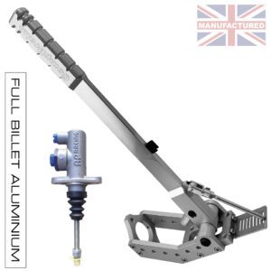 450MM PREMIER-PRO VERTICAL [FULL-BILLET ALUMINIUM] HANDBRAKE – AP REMOTE HYDRAULIC [1-HANDLE 1-CYLINDER] AP-STD KIT [SILVER]