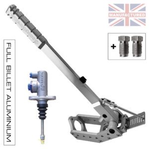 450MM PREMIER-PRO VERTICAL HANDBRAKE – AP REMOTE HYDRAULIC AP-STD KIT [SILVER] PLUS UNIONS
