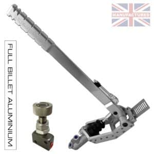 450MM PREMIER-PRO VERTICAL HANDBRAKE – REMOTE HYDRAULIC STD KIT [SILVER] PLUS VALVE