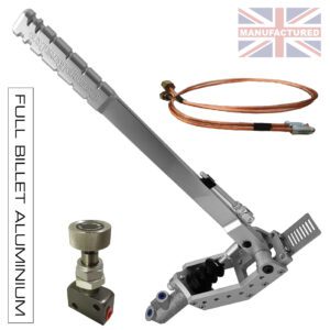 450MM PREMIER-PRO VERTICAL HANDBRAKE – REMOTE HYDRAULIC STD KIT [SILVER] PLUS VALVE & PIPE