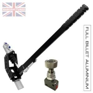 600MM PREMIER-PRO VERTICAL HANDBRAKE – REMOTE HYDRAULIC STD KIT [BLACK] PLUS VALVE