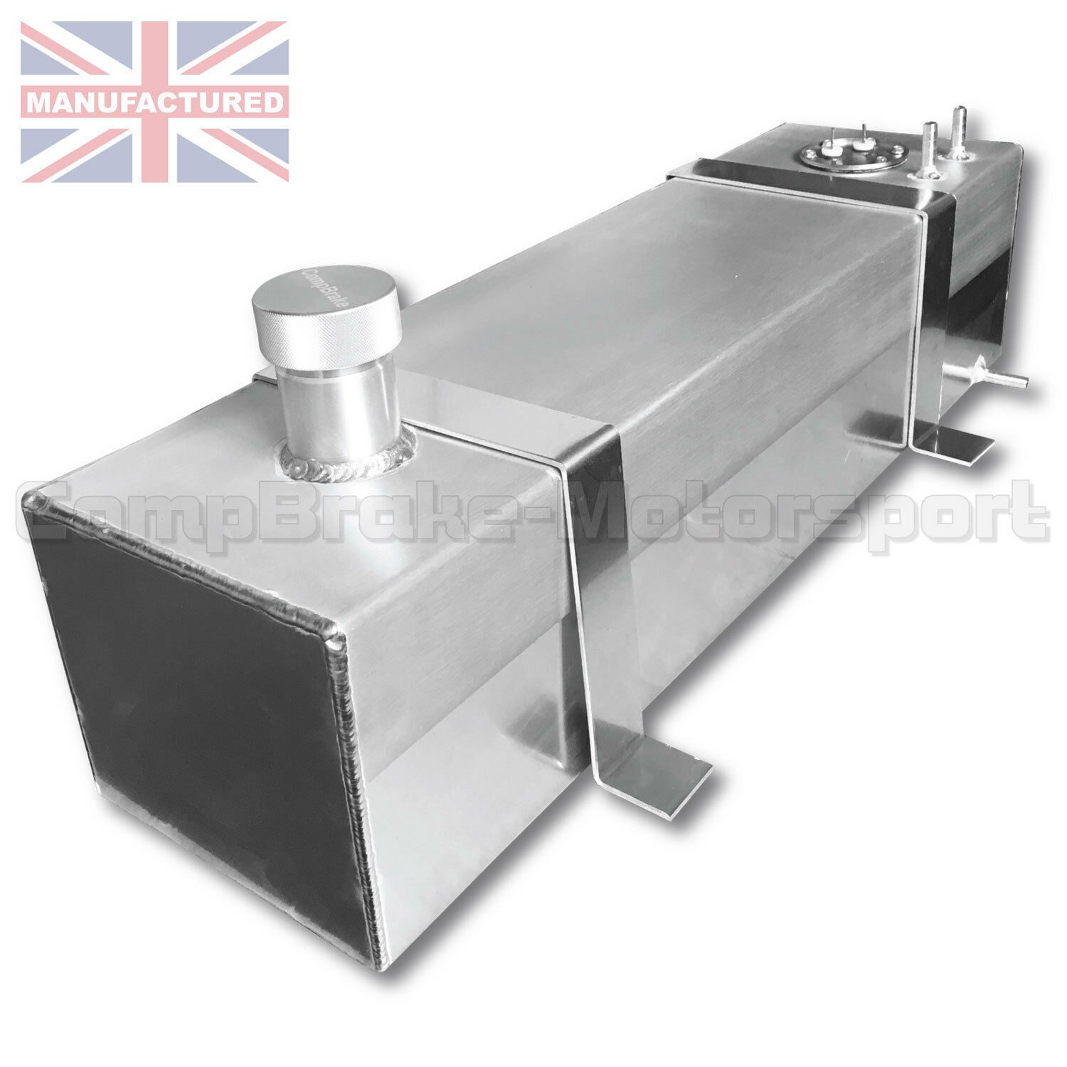 6.5 Gallon (29.5 LTR) Baffled Aluminium Fuel Tank With Fuel Sender - 160mm(H) x 250mm(W) x 750mm(L)