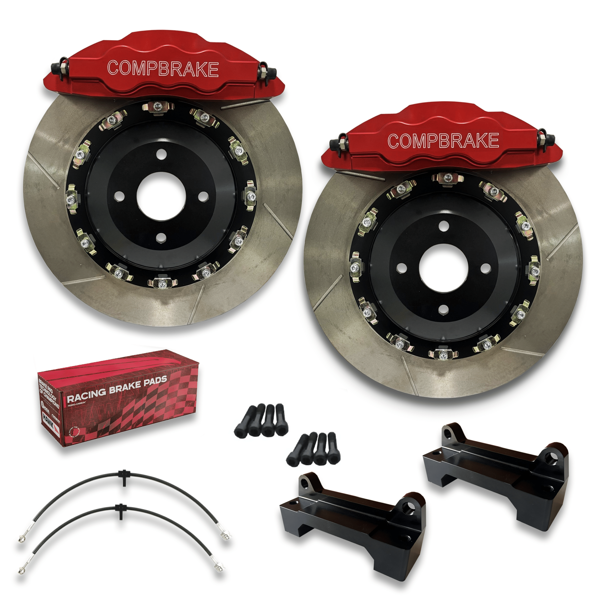 パーツ TNI Feather Brakes Mazda MX5 Mk4 17″ Front Floating Brake Kit With 6 Pot Calipers