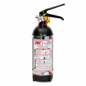 FEV 2.5kg 3M Novec 1230 Gas N-TEC2500HH Handheld Fire Extinguisher - Matt Black
