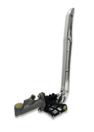 Vertical Premium Aluminium Hydraulic Handbrake - Silver With 0.7 Master Cylinder