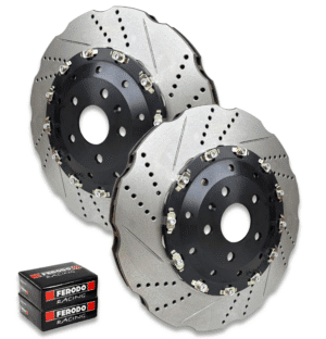 AUDI RS3 [8P] FLOATING FRONT 2-PIECE BRAKE DISCS CONVERSION - 370MM X 32MM - WITH FERODO PADS