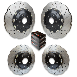 AUDI RS3 [8P] FLOATING FRONT + REAR 2-PIECE WAVED BRAKE DISCS CONVERSION WITH FERODO BRAKE PADS