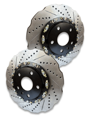 Audi TTRS / Golf R Rear 2-Piece Floating Waved Brake Disc Conversion Kit - 310mm x 22mm