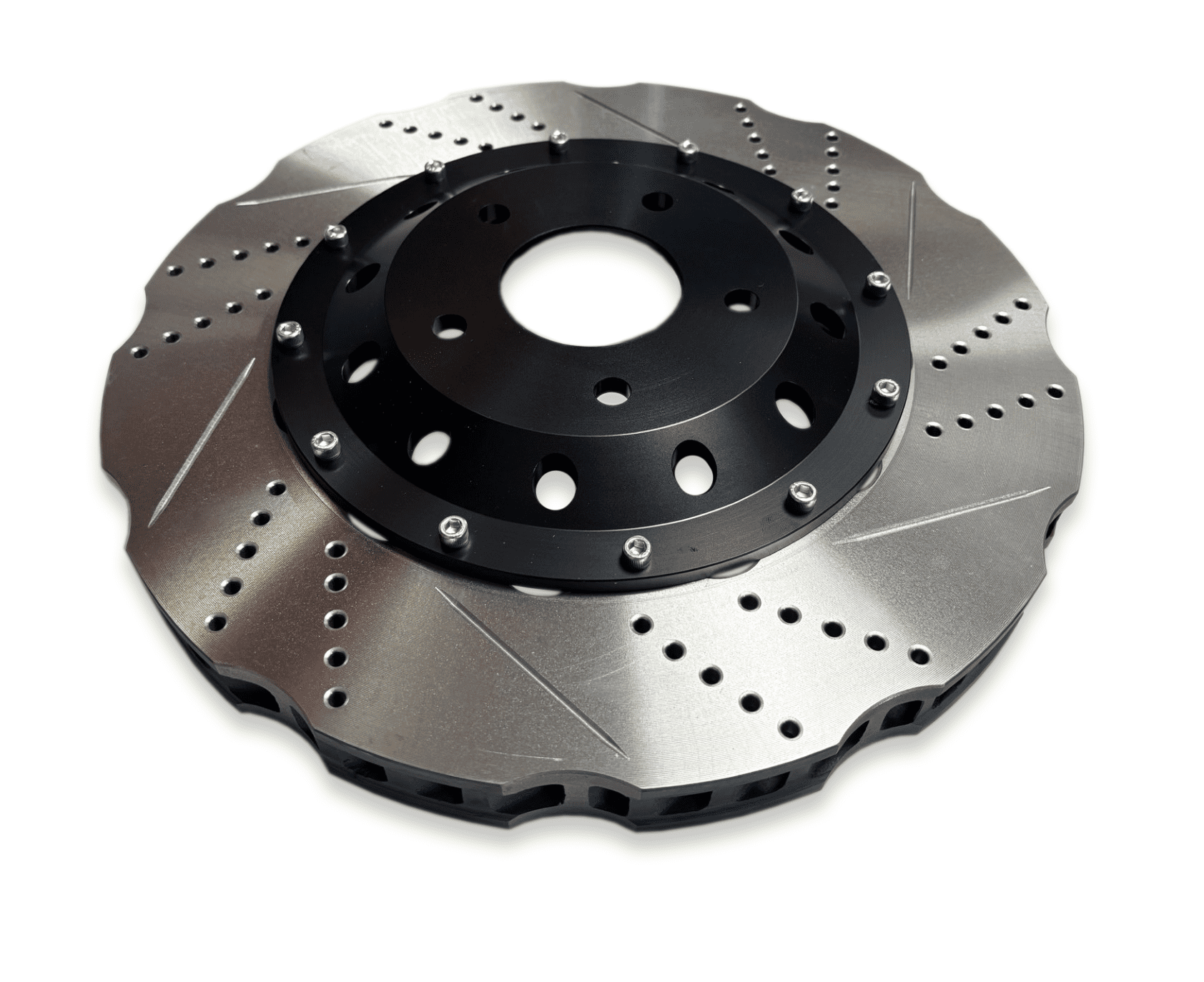 AUDI TTRS / GOLF R FRONT 2 PIECE WAVED BRAKE DISCS CONVERSION - 370MM X 32MM