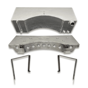 12 Gallon Ford Escort Mk1/2 Baffled Aluminium Fuel Tank With An6 Fittings & Available With Base