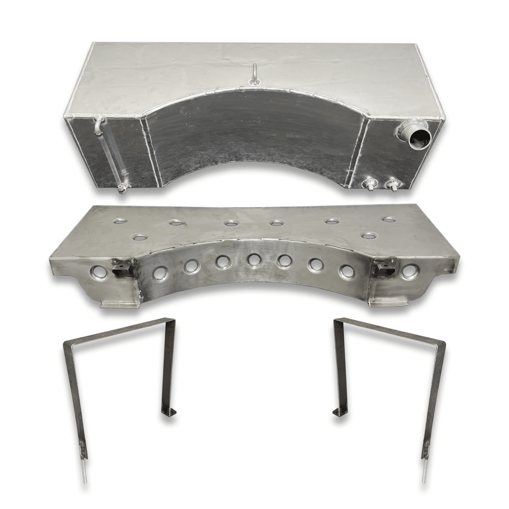 12 Gallon Ford Escort Mk1/2 Baffled Aluminium Fuel Tank With An6 Fittings & Available With Base