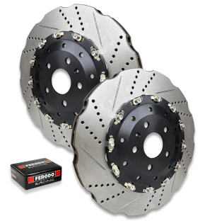CUPRA FORMENTOR FLOATING FRONT 2-PIECE BRAKE DISCS CONVERSION - 370MM X 32MM - WITH FERODO PADS